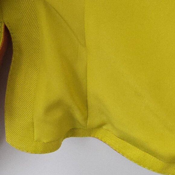 VALENTINO | Linen Blazer Silk Lining Orange Green Sz 10 - Picture 8 of 9